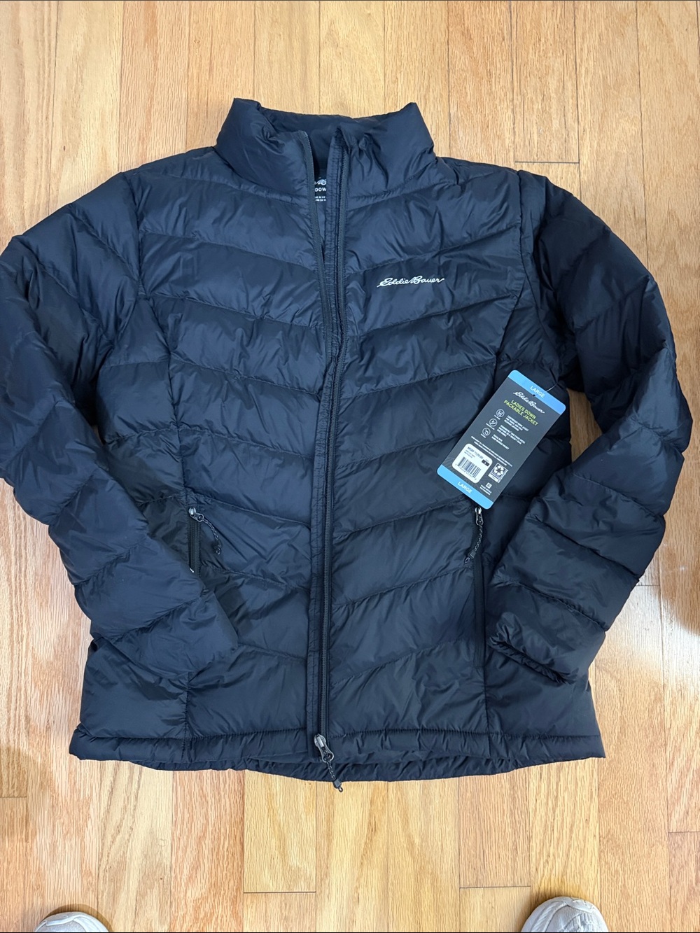 Eddie Bauer Women’s Black Packable Puffer Jacket